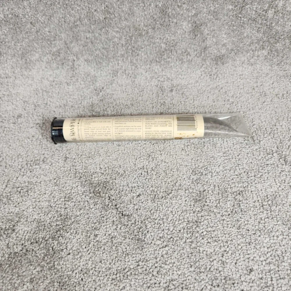 Pampered Chef Grapefruit Knife Silver Black Two Sided Blade 1265 Unisex OS‎